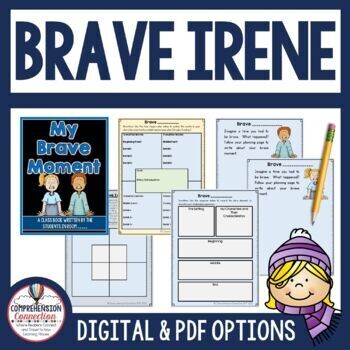 Brave Irene Reading and Writing Activities in Digital and PDF