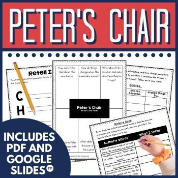 Peter's Chair by Ezra Jack Keats Activities in Digital and PDF
