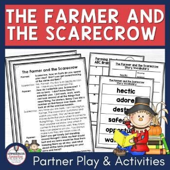 Fall Partner Play, Scarecrow Themed Fluency Activity