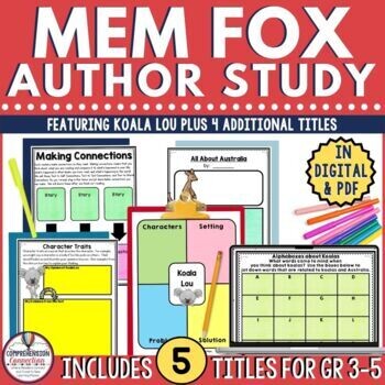 Mem Fox Author Study in Digital and PDF