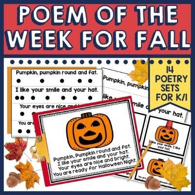 Fall Poem of the Week for K and 1st