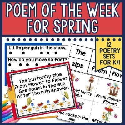 Spring Poem of the Week for Kindergarten and First Grade Poetry Lessons