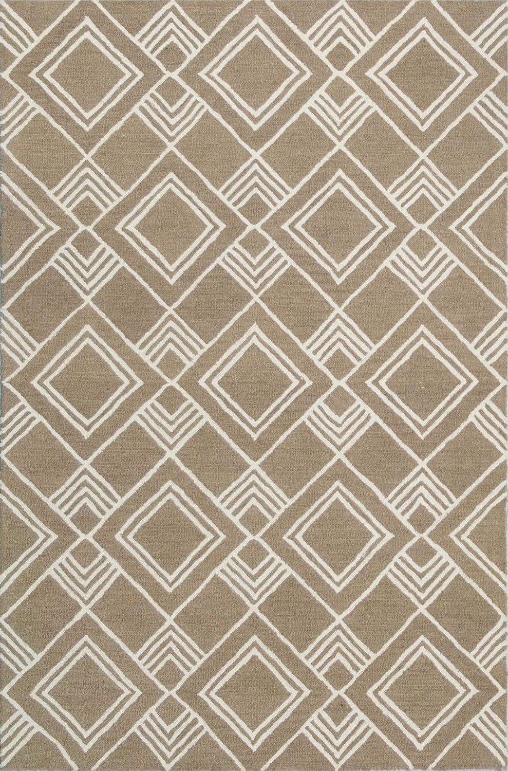 HAND TUFTED BEIGE 5&#39;X8&#39;