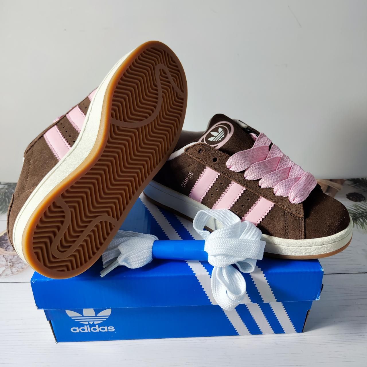 adidas gazelle silver green womens adidas Originals Campus 00'S Trainers In Light Pink And Brown