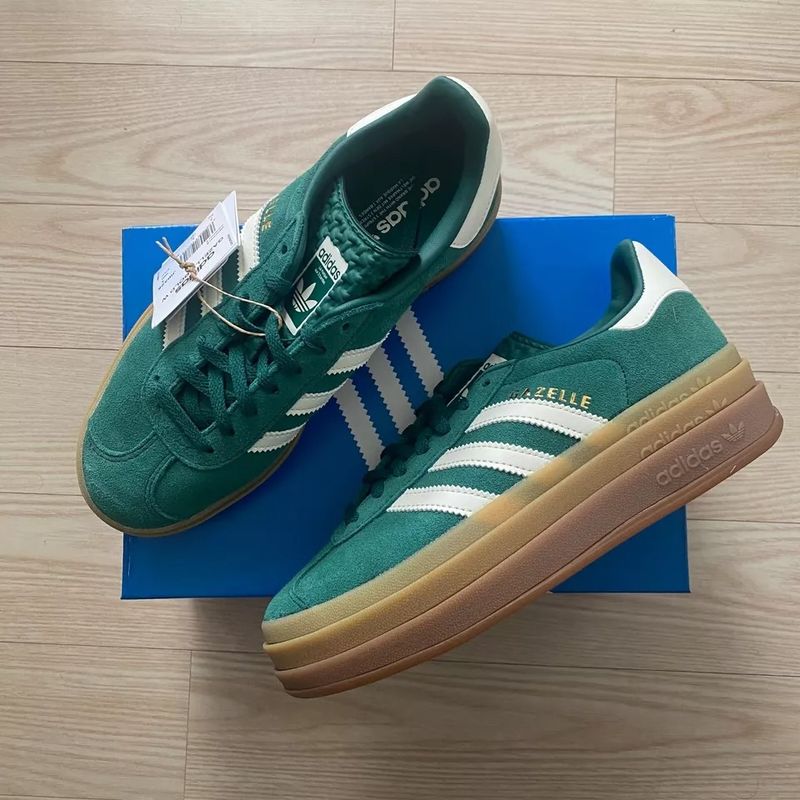 Adidas Gazelle Bold Womens Collegiate Green Adidas Gazelle Bold Womens Collegiate Green