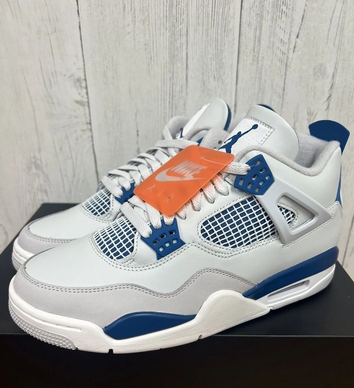 Air Jordan 4 Retro Military Industrial Blue Womens Size