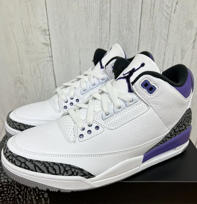 Air Jordan 3 Retro Mid Dark Iris Purple Womens Size (Used. Like new.)