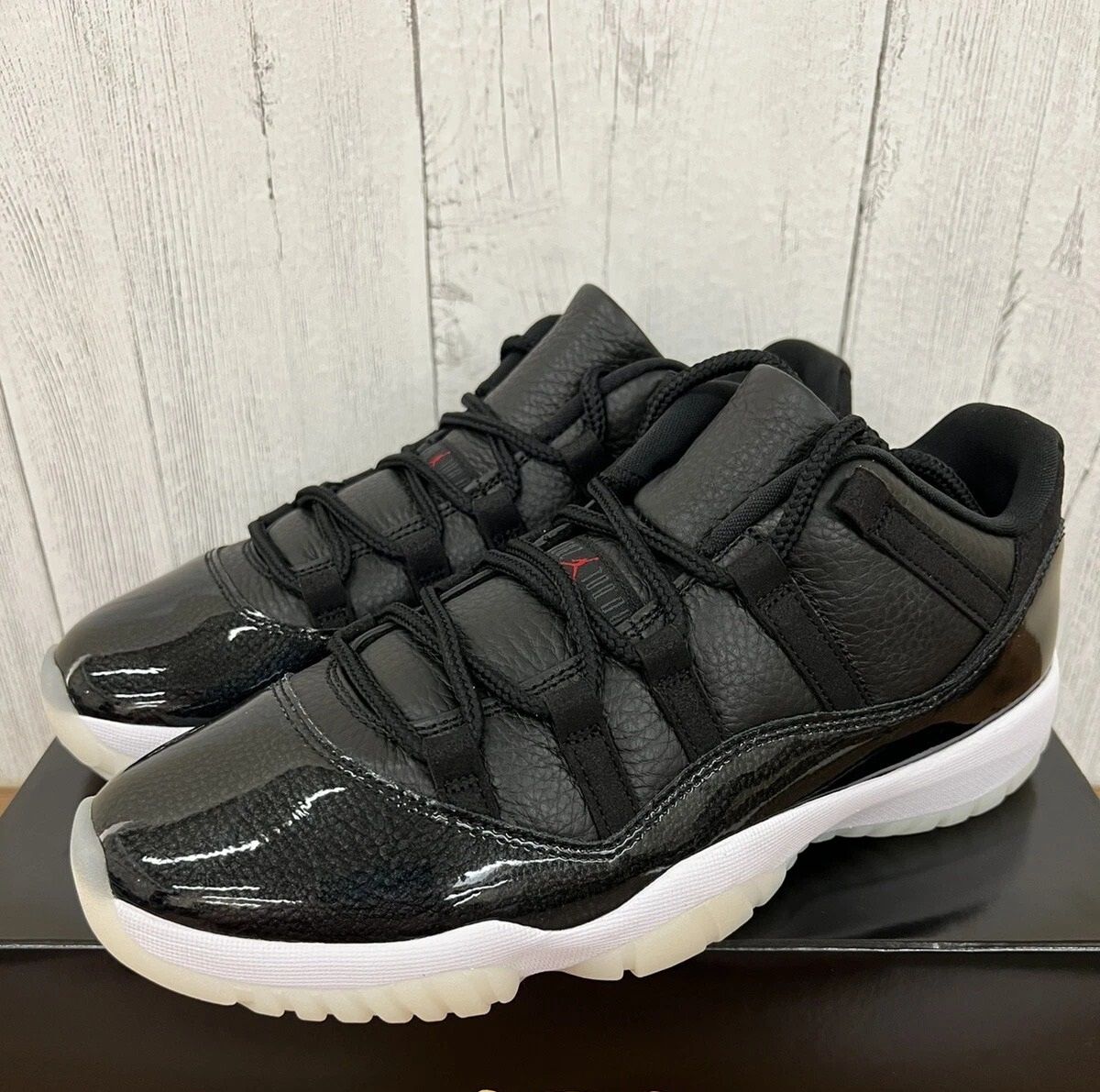 Air Jordan 11 Retro Low Black White Womens Size