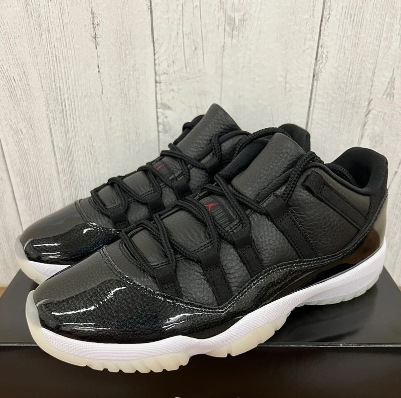 Air Jordan 11 Retro Low Black White Womens Size