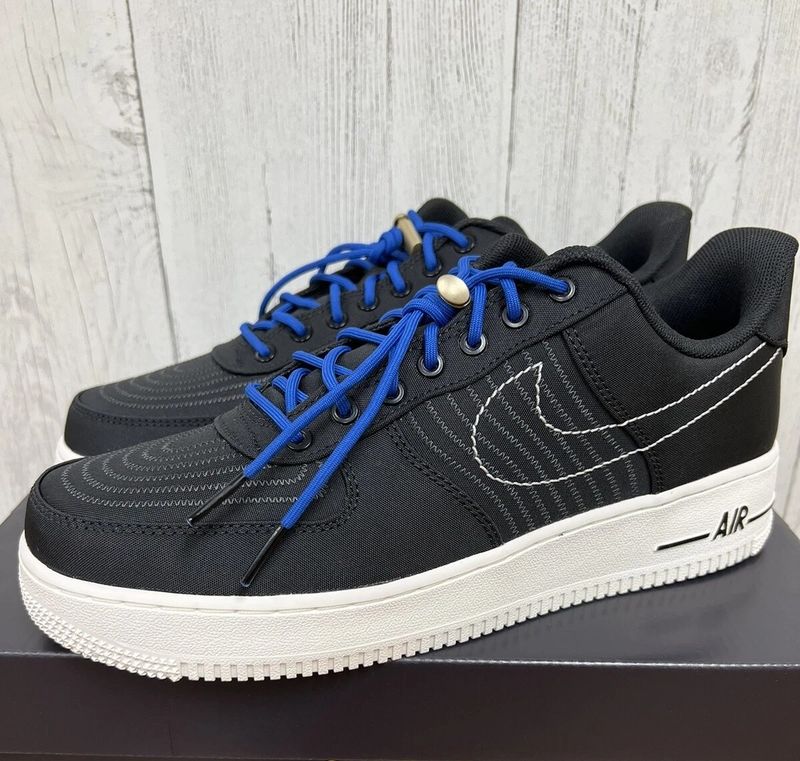 Nike Air Force 1 Low Moving Company Black Blue White Womens Size