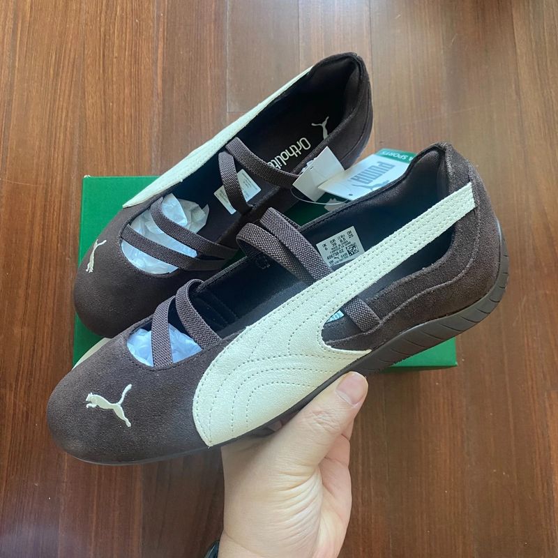 Puma Speedcat Ballet Chocolate Warm White Womens