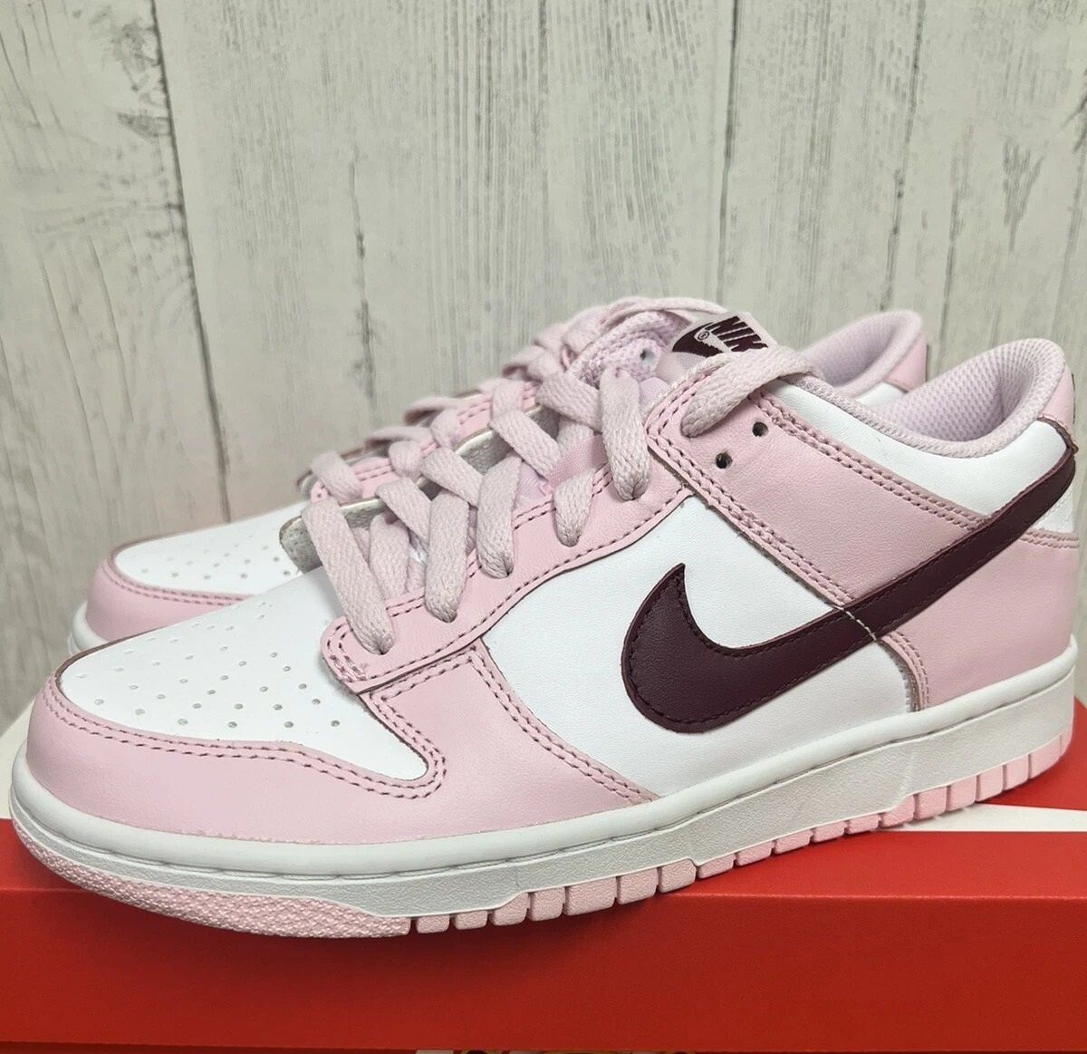 Dunk Low Pink Foam Red White Womens Size