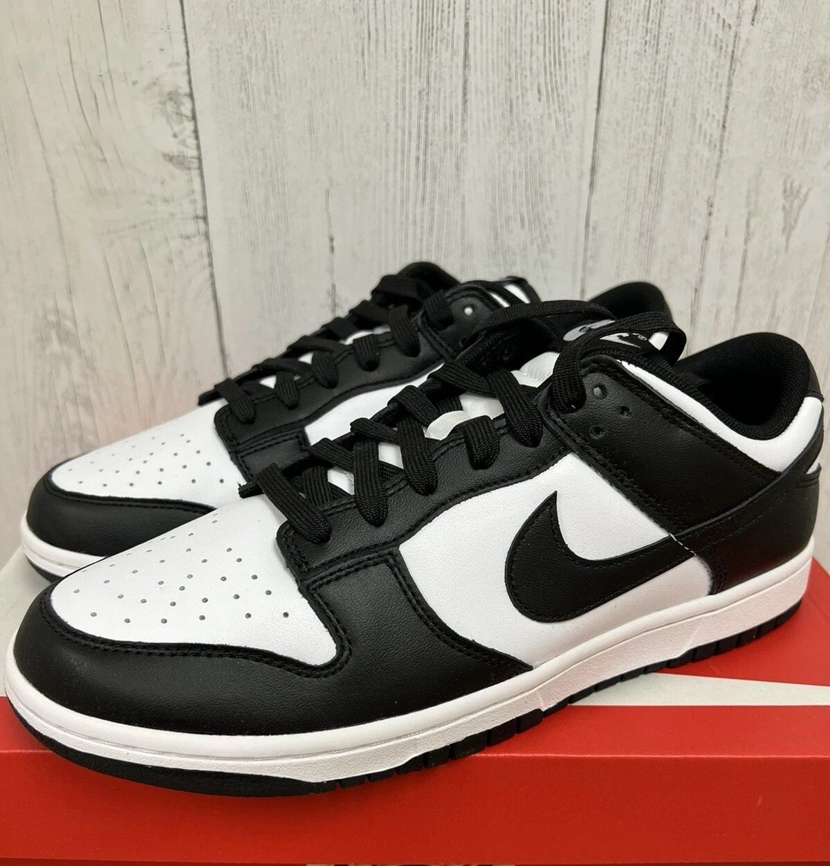 Dunk Low White Black Panda Womens Size