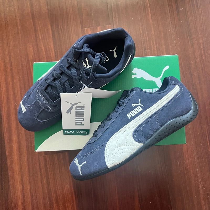 PUMA Speedcat OG Womens Navy White PUMA Speedcat OG Womens Navy White
