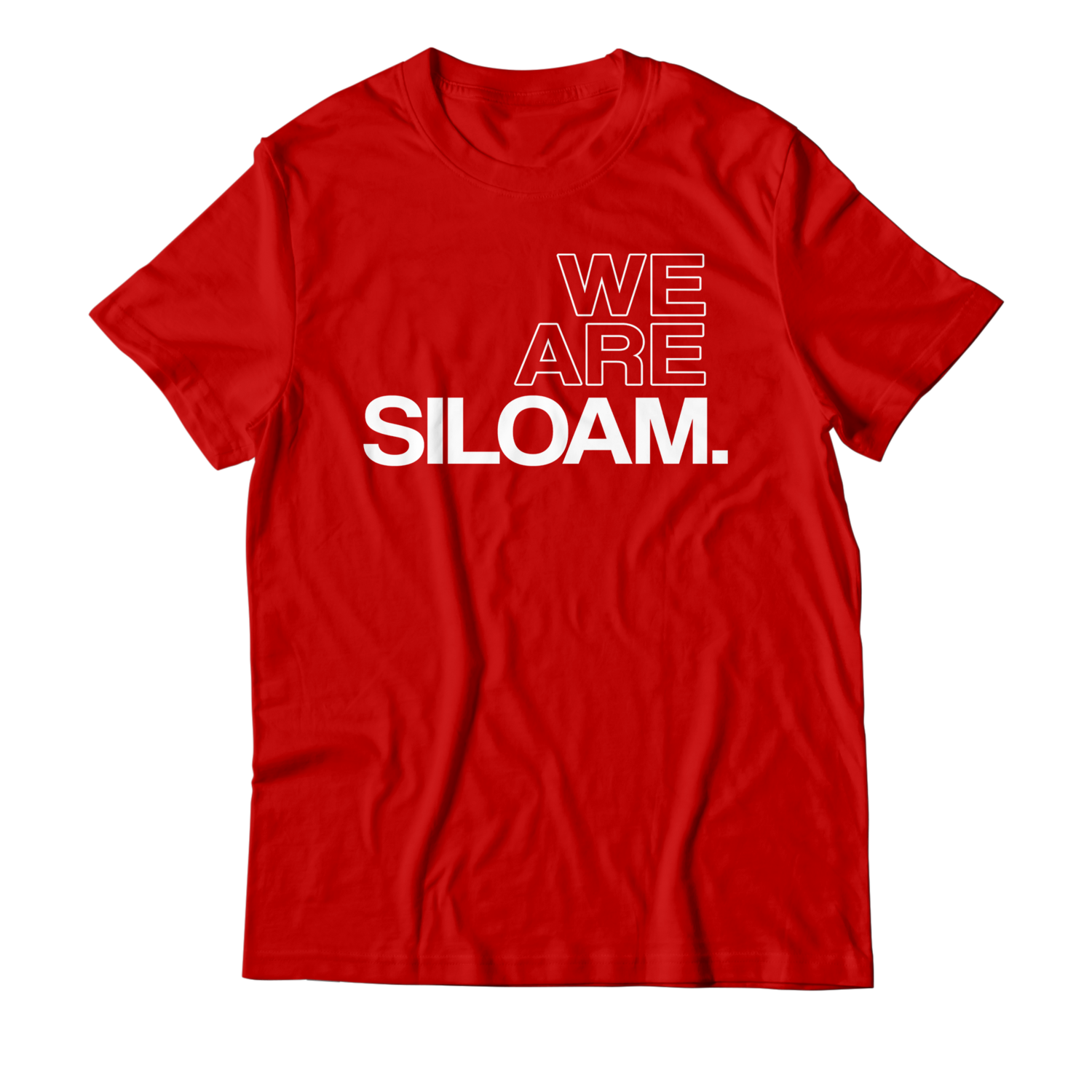 We Are Siloam T-shirt - Red & White
