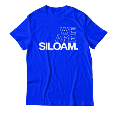 We Are Siloam T-shirt - Blue & White