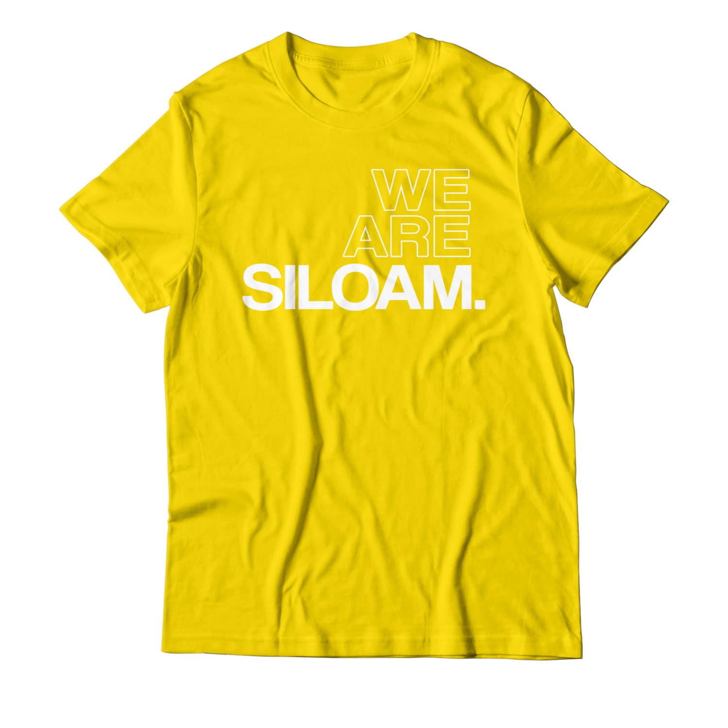 We Are Siloam T-shirt - Gold & White