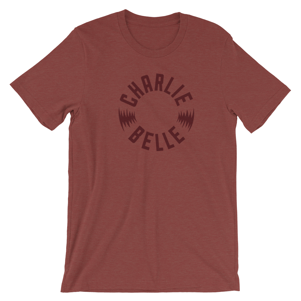 Round Logo Tee in Heather Clay