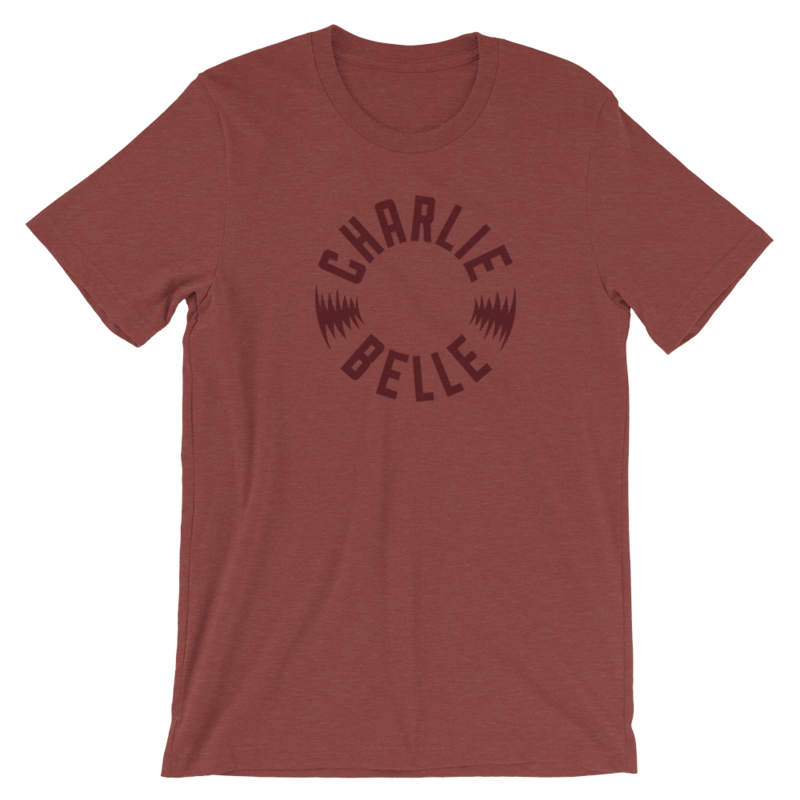 Round Logo Tee in Heather Clay