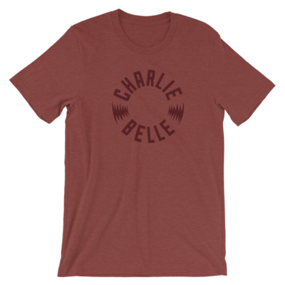 Round Logo Tee in Heather Clay
