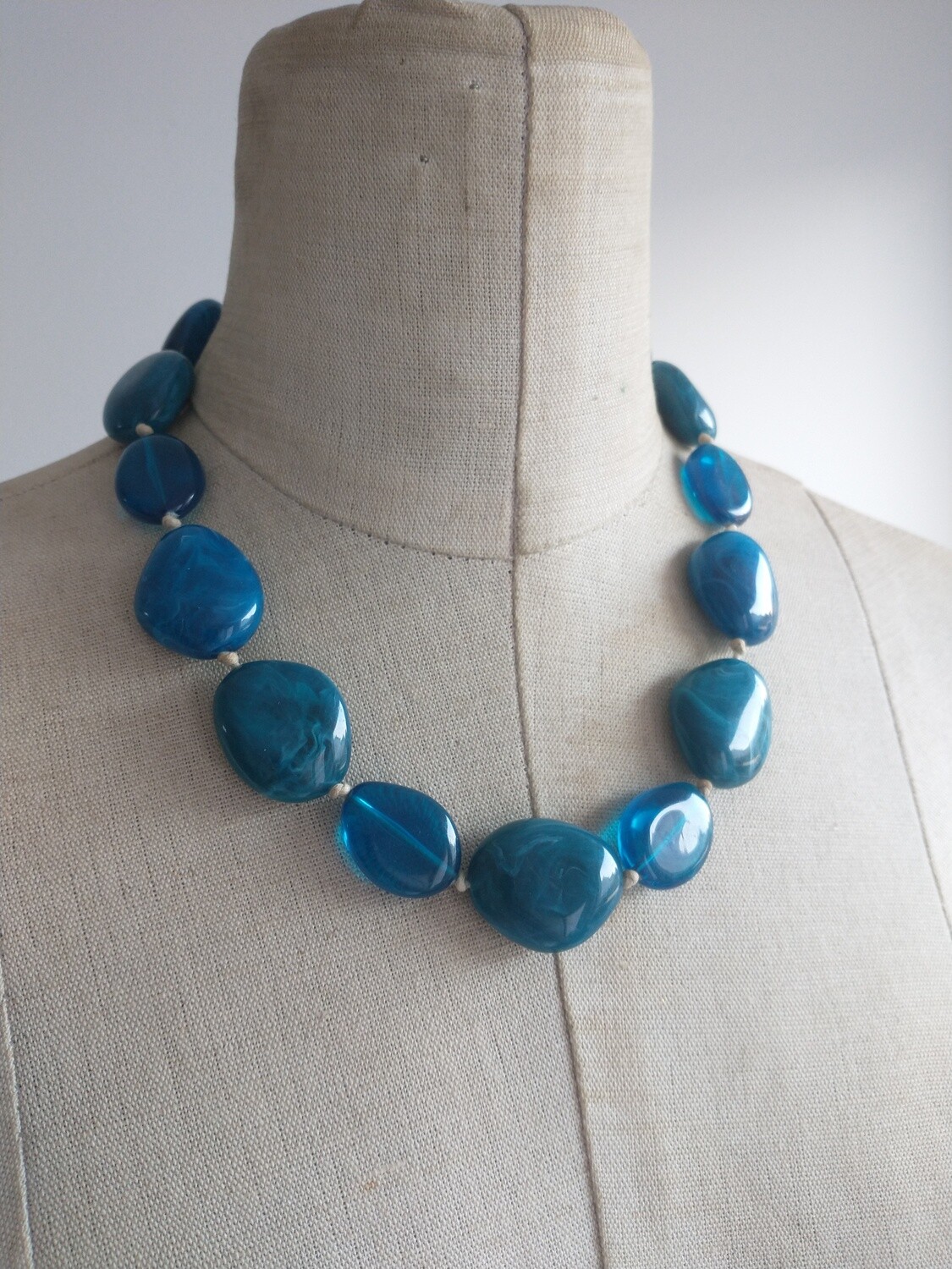 Sea tones collar chunky necklace statement