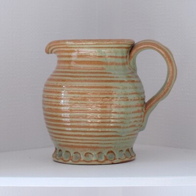Vintage Stoneware Studio Pottery Milk Jug or Vase - B.R.Burton