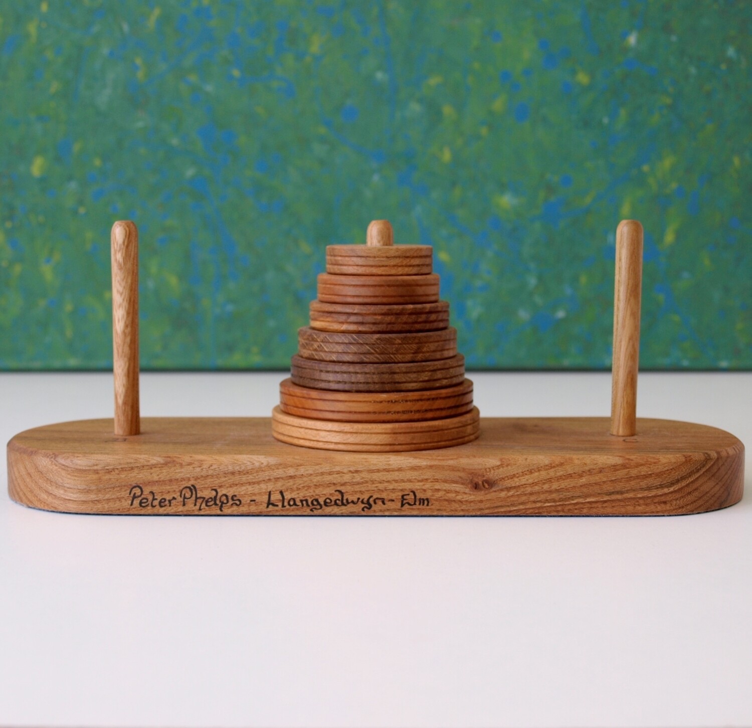 Carpenter's Wood Sampler by Peter Phelps of Llangedwyn - Oak, Yew, Elm, etc