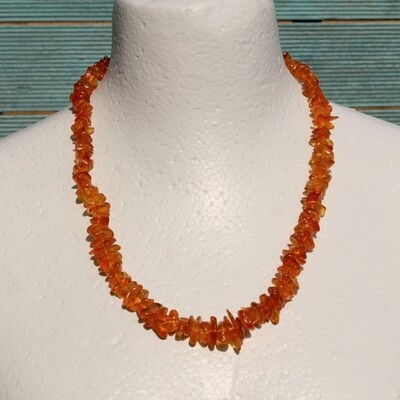 Ladies Long & Chunky Graduated Baltic Amber Necklace