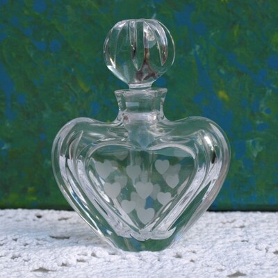 Marquis by Waterford Crystal Heart Shaped Perfume Bottle
