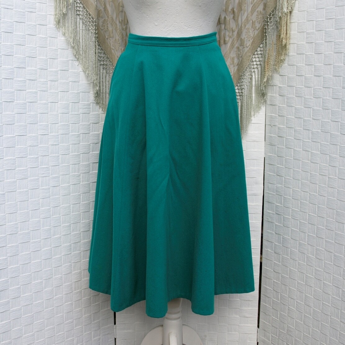 Ladies Vintage Green Alexon Winter Skirt 8