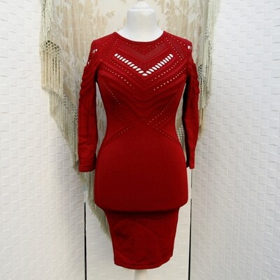 Ladies Tight Red karen Millen Dress Small