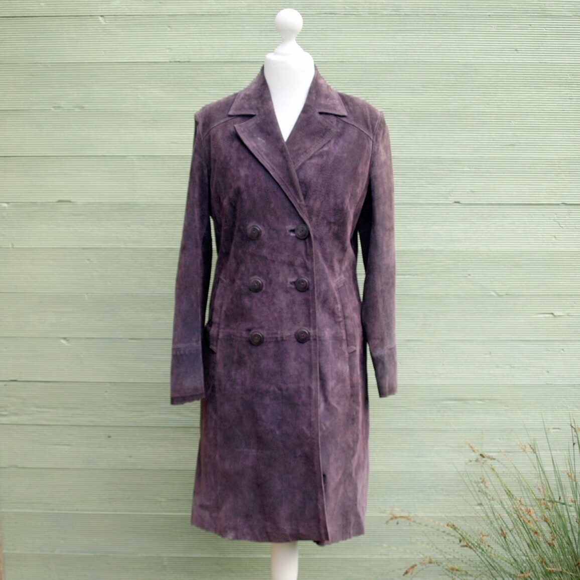 Ladies Fiorelli Purple Suede Coat 12-14.