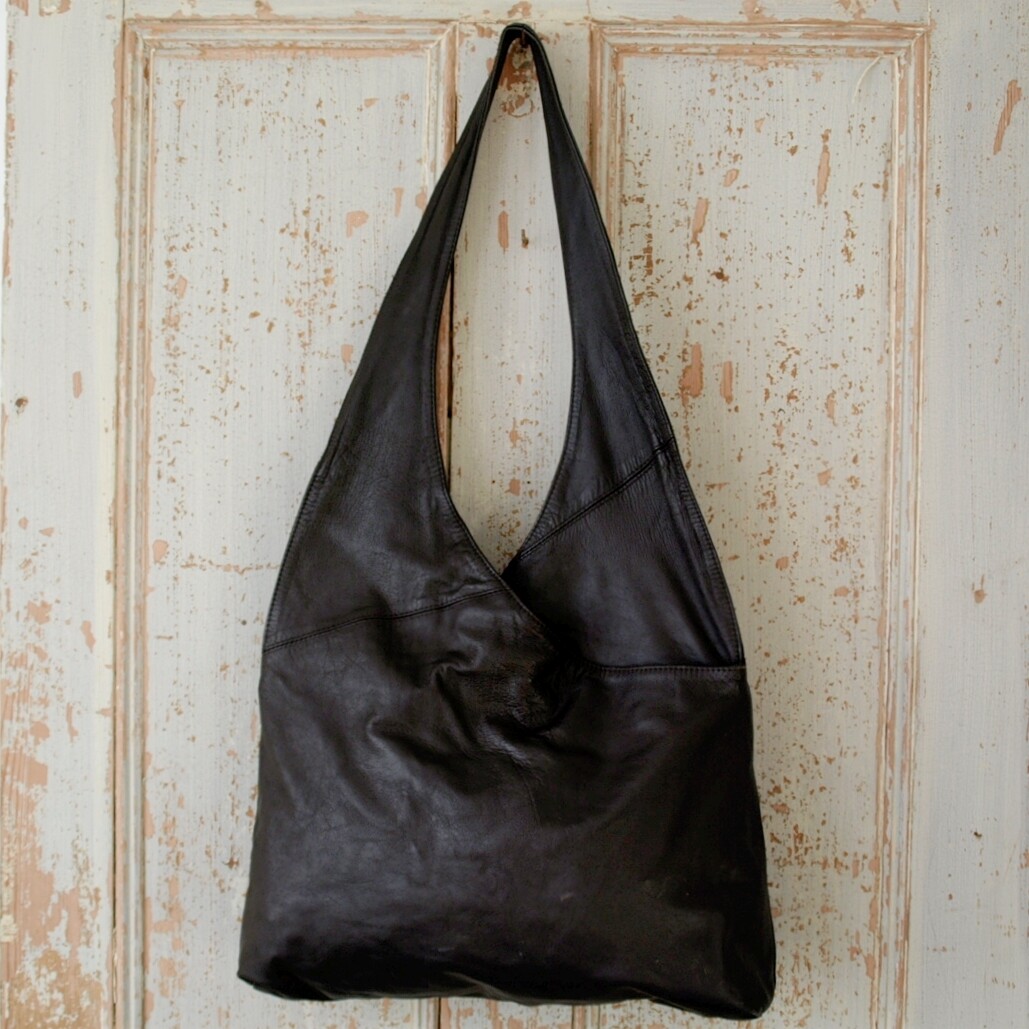 Ladies Large Soft Brown Leather Shoulder Bag