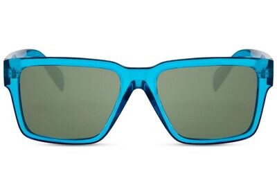 Unisex Bright Blue Recycled Plastic Sunglasses