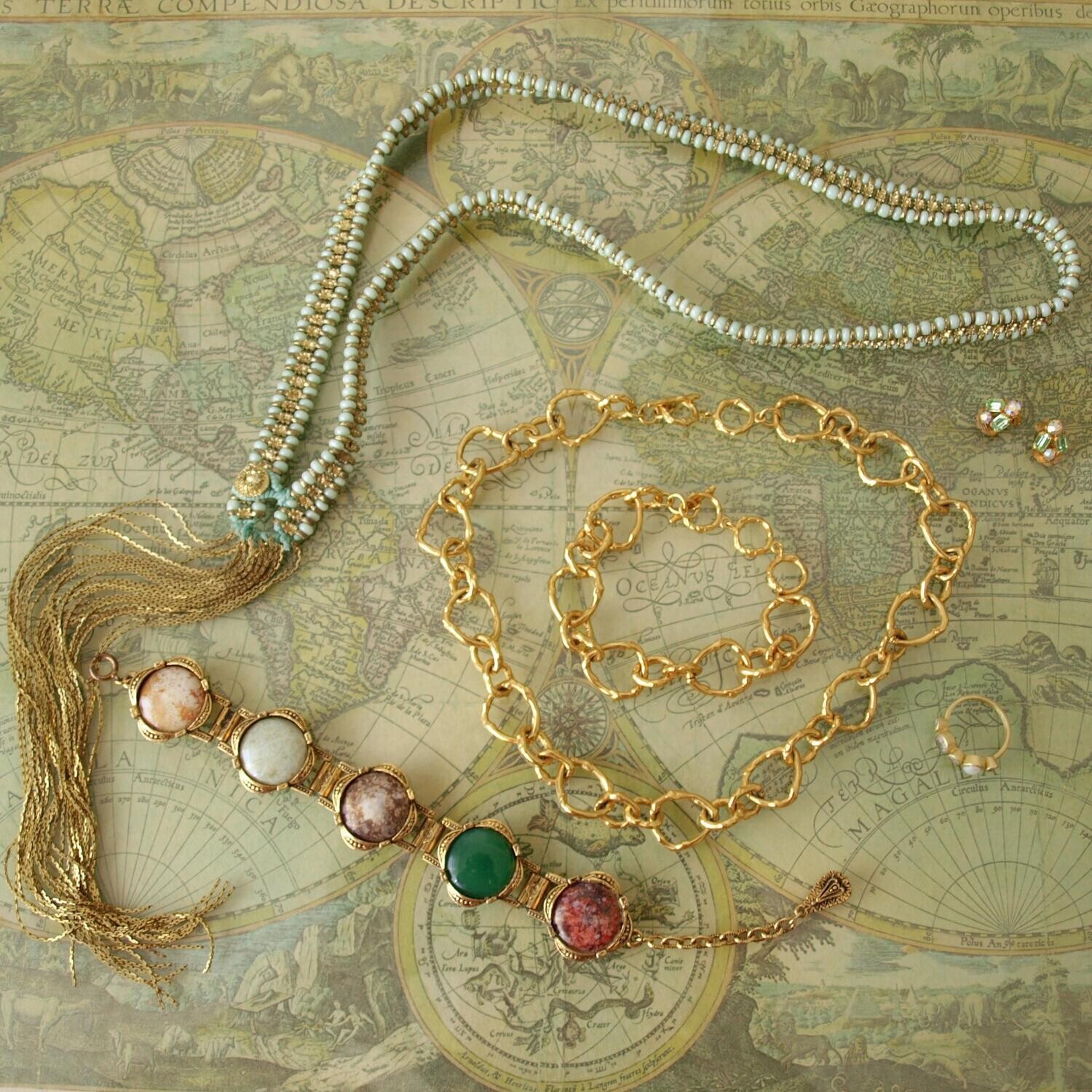 Vintage & Preloved Bohemian Goldtone Jewellery Collection