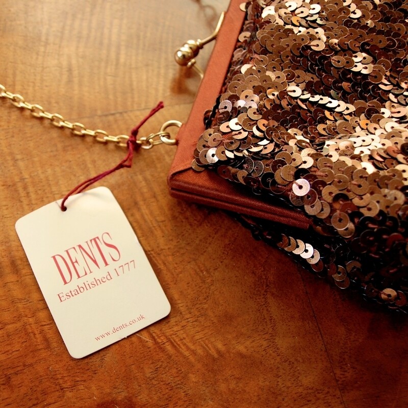 Dents Evening Bag with Attached Mirror