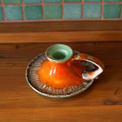 Vintage 30s Shelley Harmony Pottery Candlestick