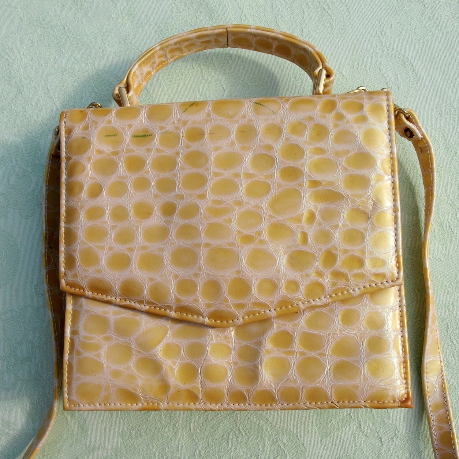 Holmes of Norwich Vintage Yellow Bag