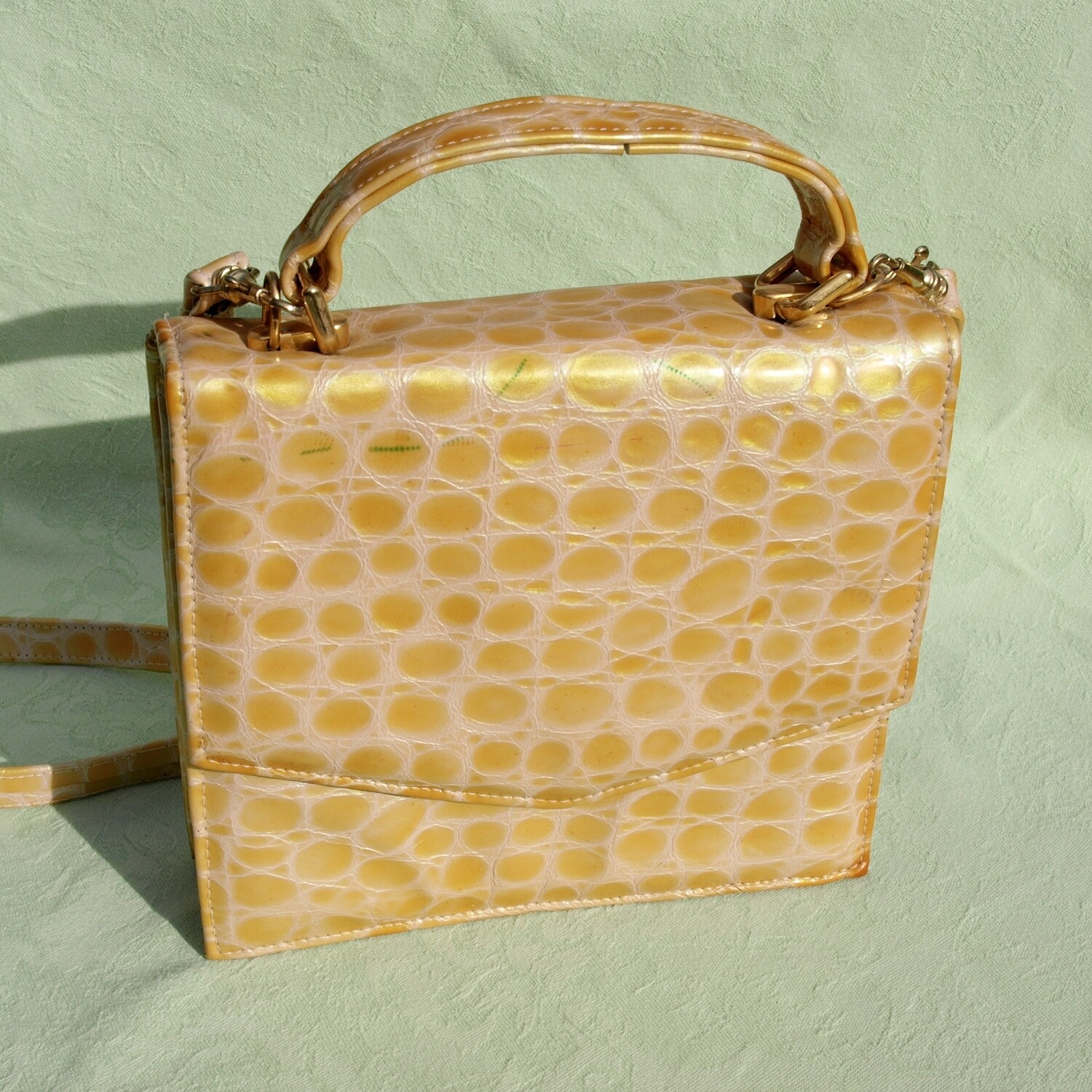 Holmes of Norwich Vintage Yellow Bag