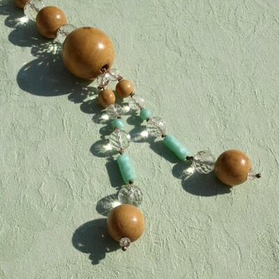 Long Necklace - Unique Design - Vintage Beads