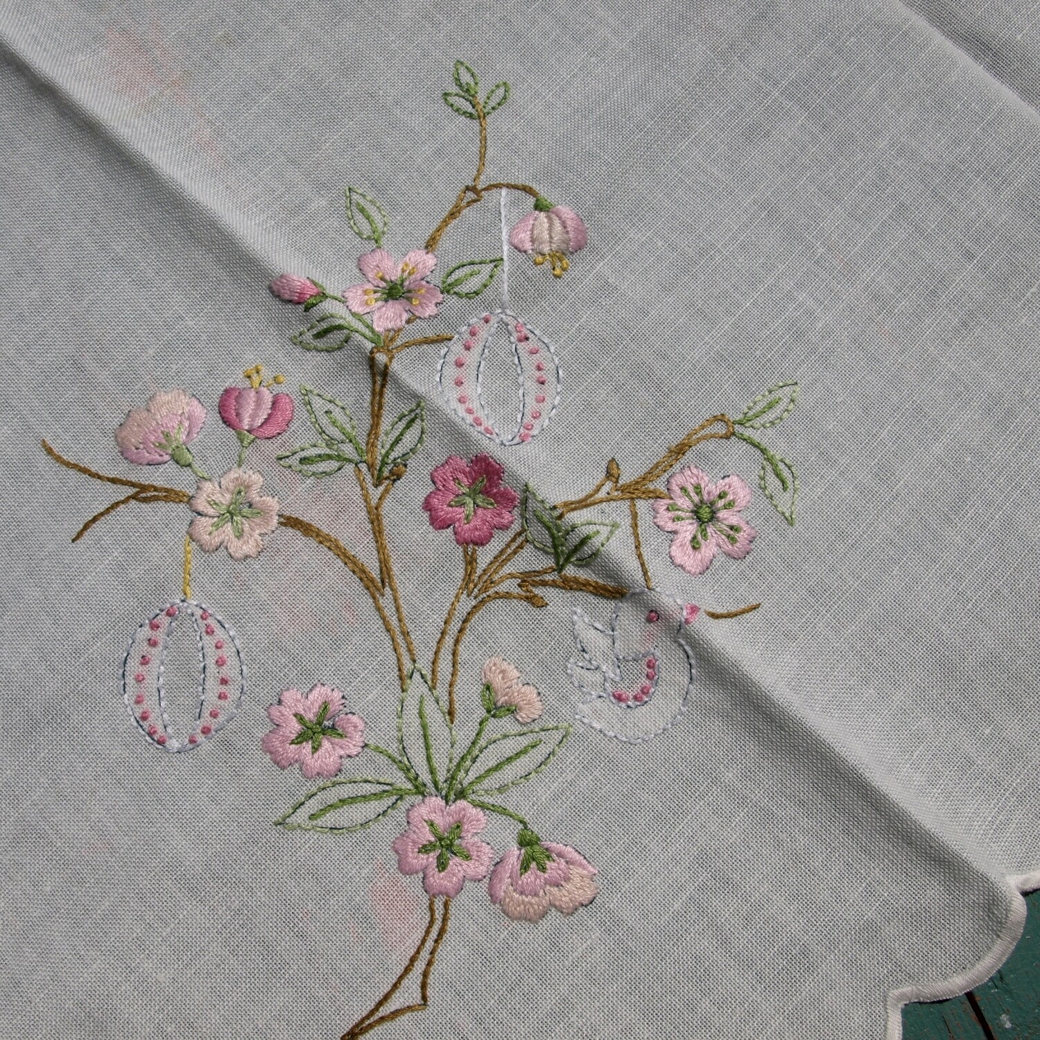 Vintage White Tablecloth by Jobelan of West Germany