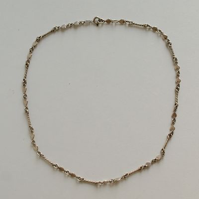 Ladies Solid Silver Vintage Love Heart Necklace