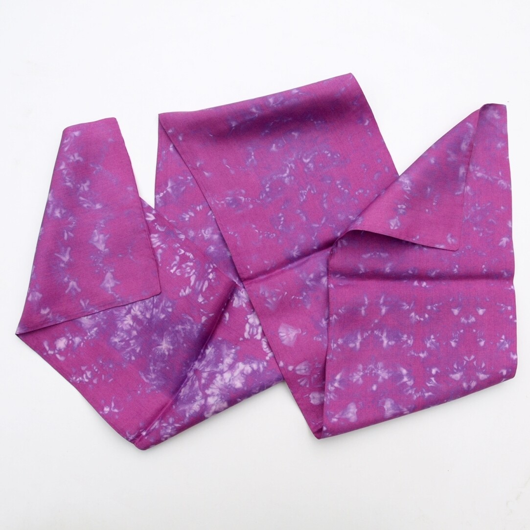 Lynda Rectangular Pink Silk Scarf 