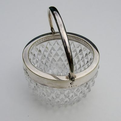 Antique Silver Plated &amp; Cut Glass John Grinsell &amp; Sons 