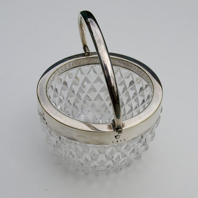Antique Silver Plated &amp; Cut Glass John Grinsell &amp; Sons 