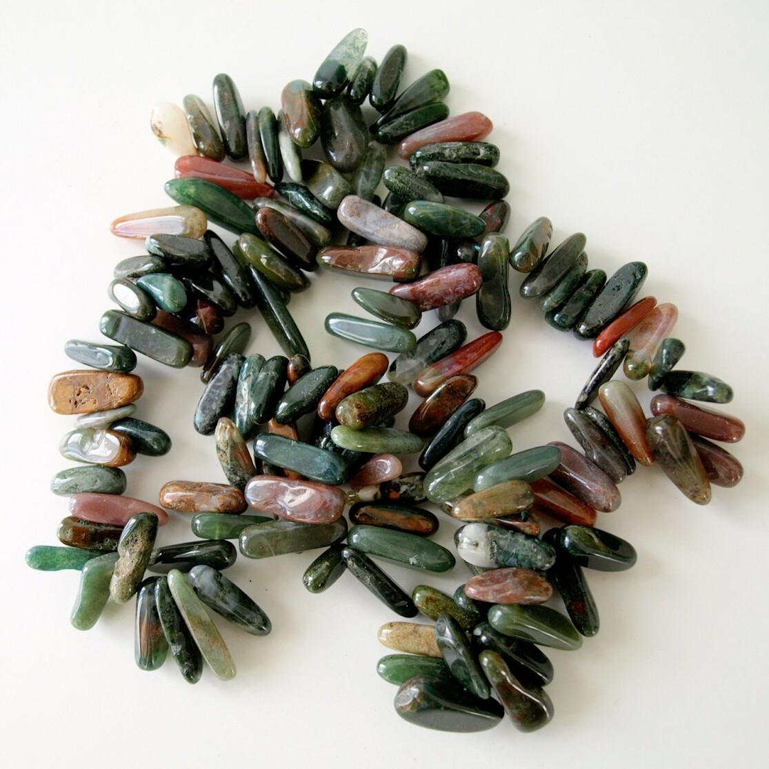 Long &amp; Chunky Agate Bead Necklace