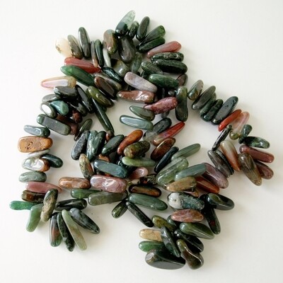 Long &amp; Chunky Agate Bead Necklace