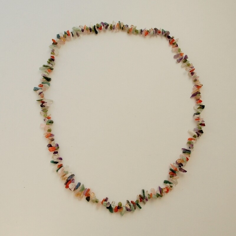 Gemstone Chip 90cm Long Necklace