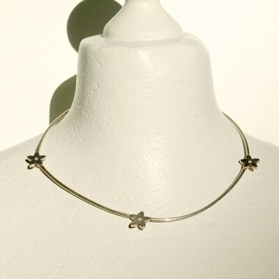 Solid Silver &amp; Diamond Necklace