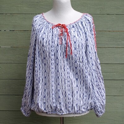 Ladies Hippy White Cotton Blouse - H&amp;M